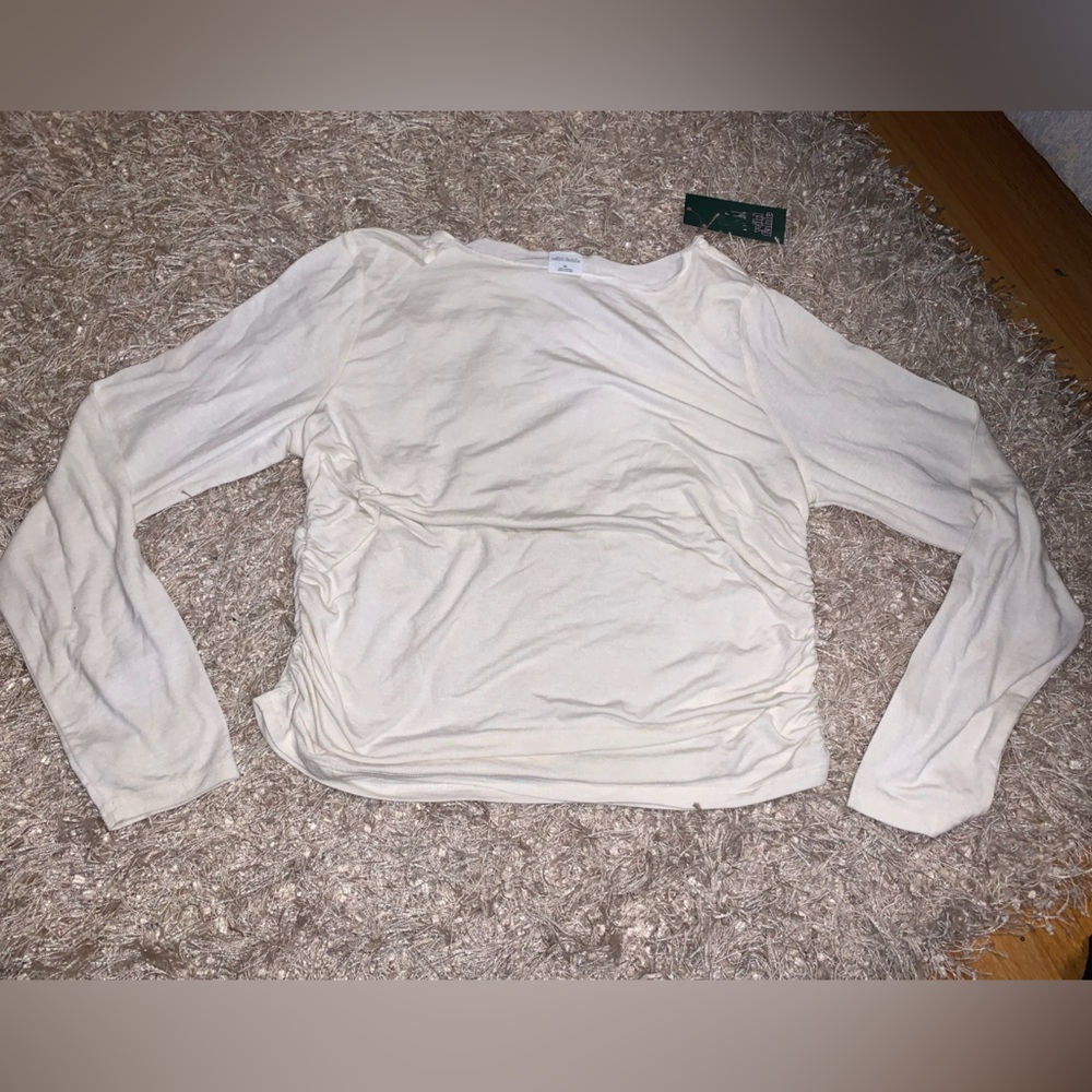 Wild Fable Off-White boatneck Top size Xl nwt
